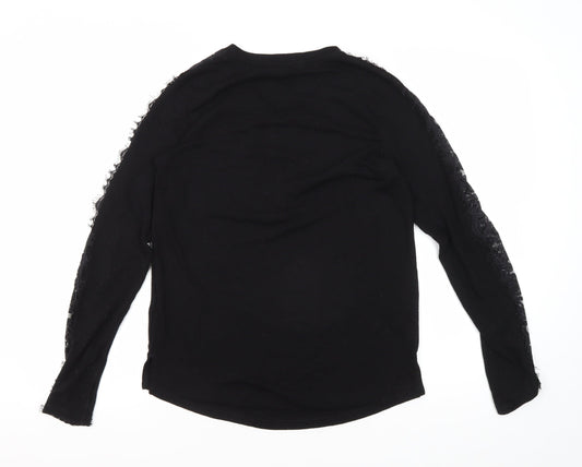 Womens UK Size 6 NEXT Black Basic Blouse