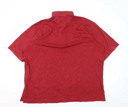 Hathaway Men's Red XL Cotton Polo Shirt