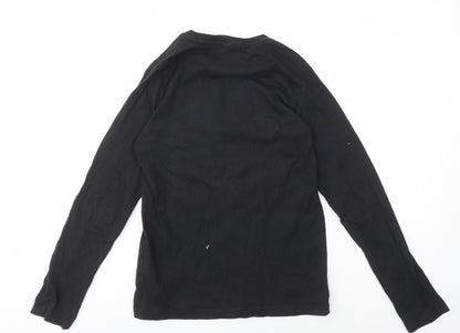 Boys Black Gamer Long Sleeve Jersey T-Shirt Size1 1-12 Years