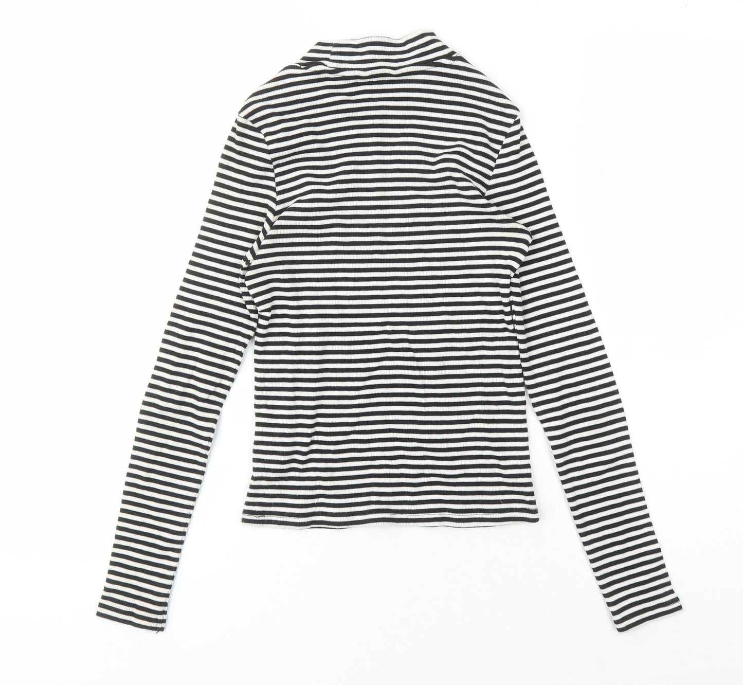 Womens UK Size XS Monki Black Jersey T-Shirt