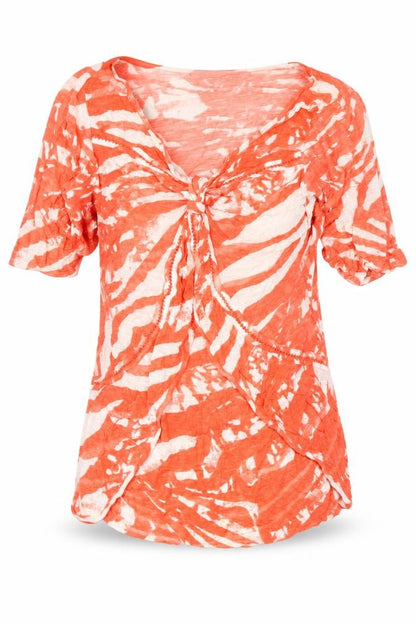 Womens UK Size 12 Marks and Spencer Orange Basic T-Shirt
