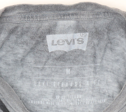 Levi's Men's Grey Motorcycle T-Shirt Medium
