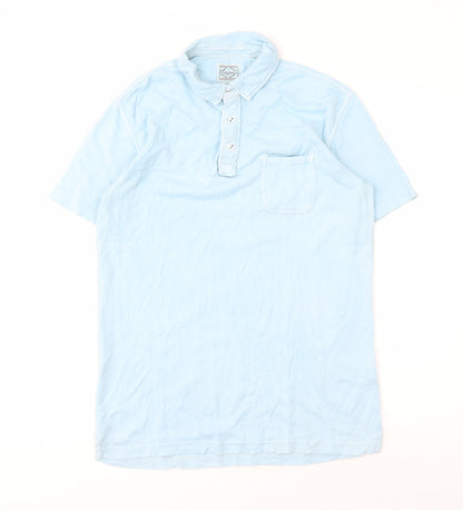 Lucky Brand Men's Blue Polo Shirt Small Short Sleeve