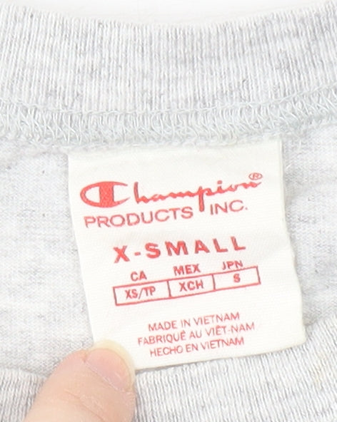 Champion Grey Unisex XS Short Sleeve T-Shirt