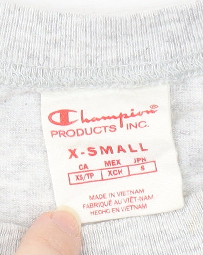 Champion Grey Unisex XS Short Sleeve T-Shirt