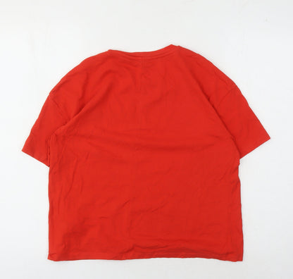 Womens UK Size S Only Red  T-Shirt