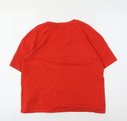 Womens UK Size S Only Red  T-Shirt