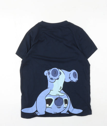 Teens UK Size XS Disney Blue Basic T-Shirt