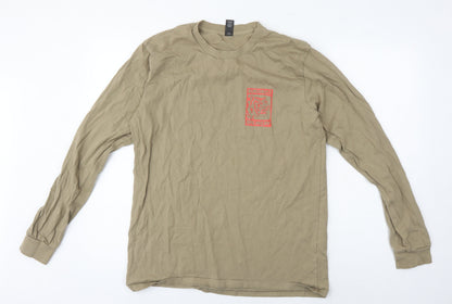 Mens UK Size M AS Colour Beige  T-Shirt