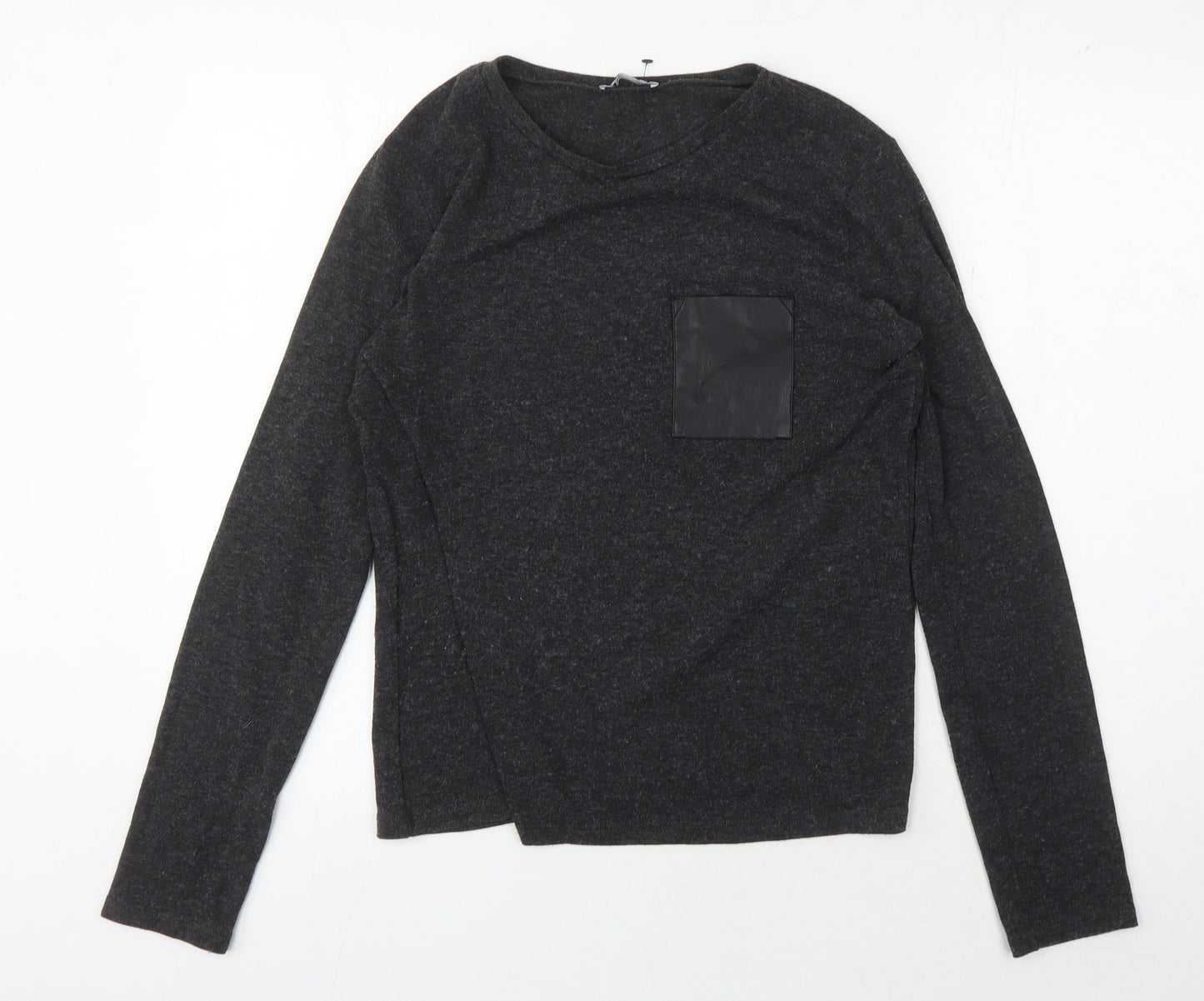 Unisex Adults UK Size L Zara Black Basic