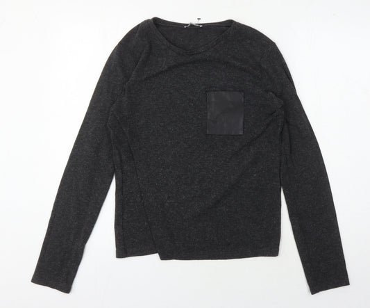 Unisex Adults UK Size L Zara Black Basic