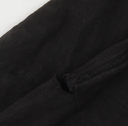 Nike Men's Black Logo T-Shirt, Size L, Cotton, Sports