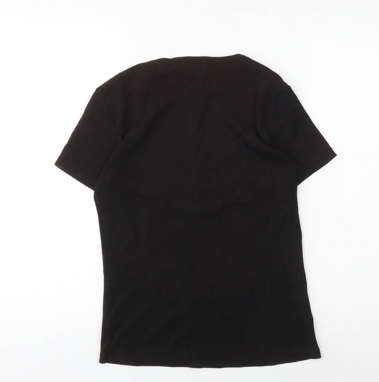 Womens UK Size M Gap Black Basic T-Shirt