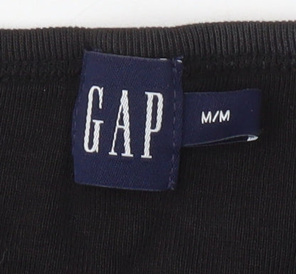 Womens UK Size M Gap Black Basic T-Shirt