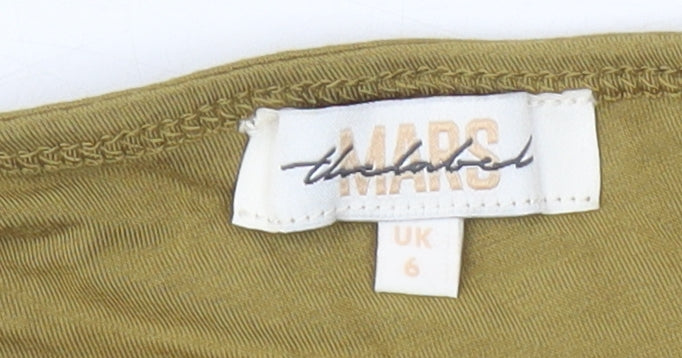 Mars The Label Women's Brown Short Pencil Skirt Size 6
