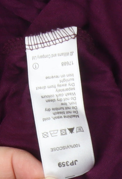 Capsule Women's Purple Short Sleeve High Neck Top