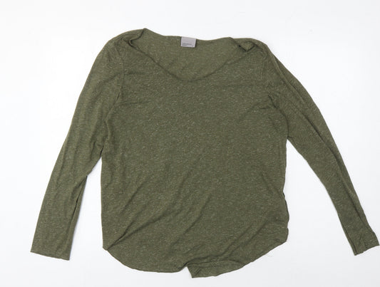 Womens UK Size XL VERO MODA Green Basic T-Shirt