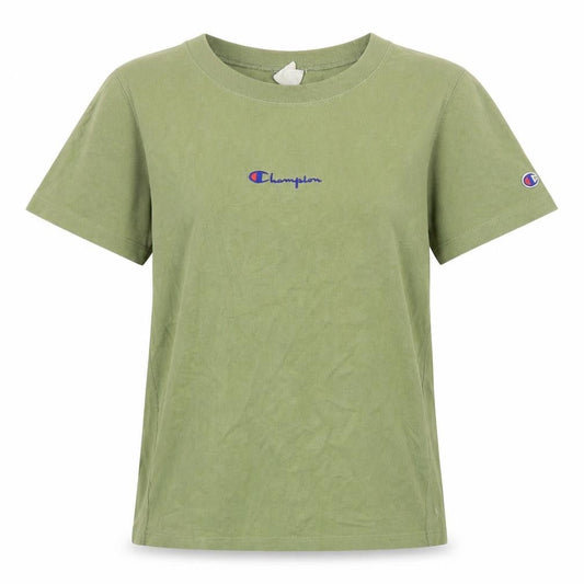 Womens UK Size S Champion Green Basic T-Shirt
