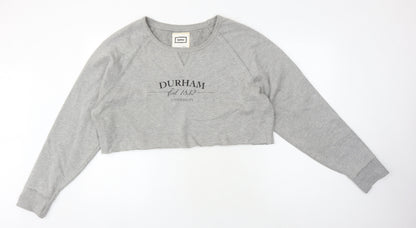 Epona Women's Grey Crop Sweatshirt, S, University Style
