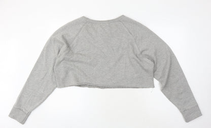 Epona Women's Grey Crop Sweatshirt, S, University Style