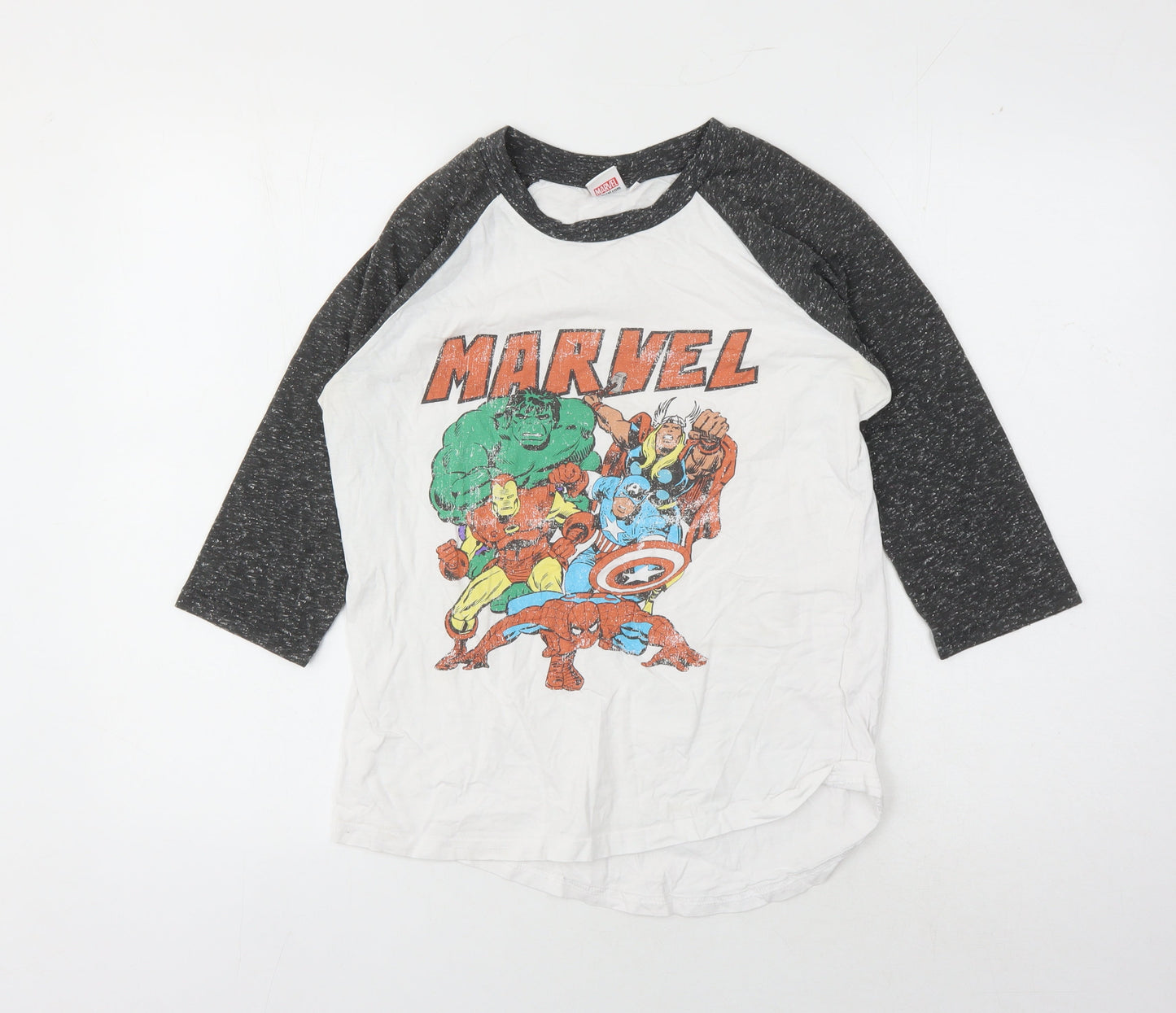 Unisex Adults UK Size 10 Marvel Multicoloured Basic T-Shirt