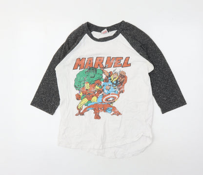 Unisex Adults UK Size 10 Marvel Multicoloured Basic T-Shirt
