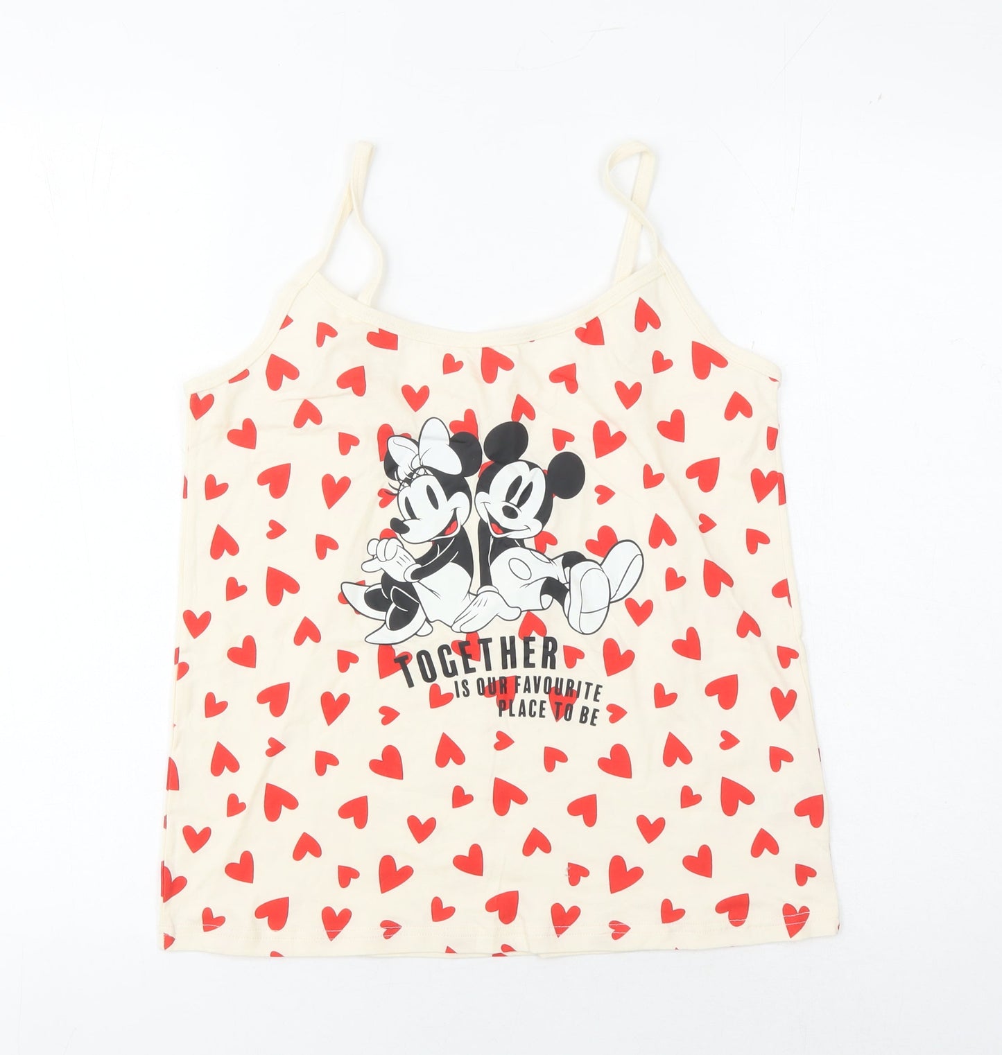 George Women's Ivory Mickey Tank - M