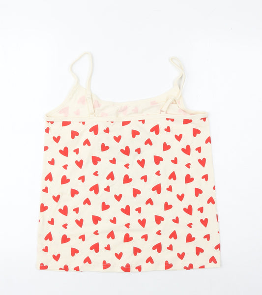 Back view of George Women's Ivory Mickey Tank - M