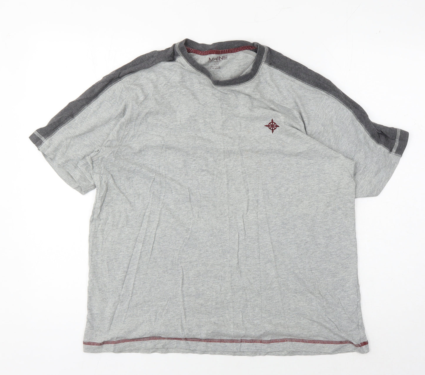 Maine New England Men's Grey Cotton T-Shirt M