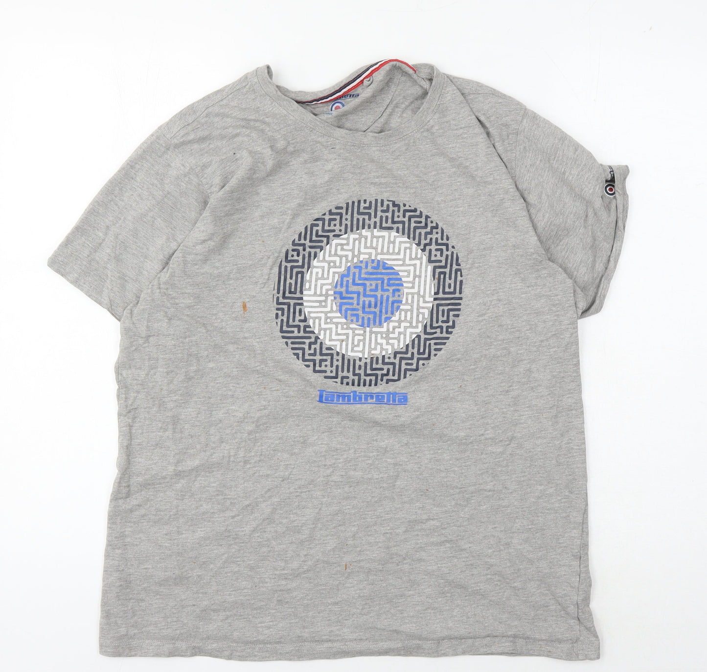 Lambretta Men's Grey XL Graphic Print T-Shirt
