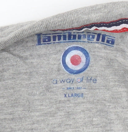 Lambretta Men's Grey XL Graphic Print T-Shirt
