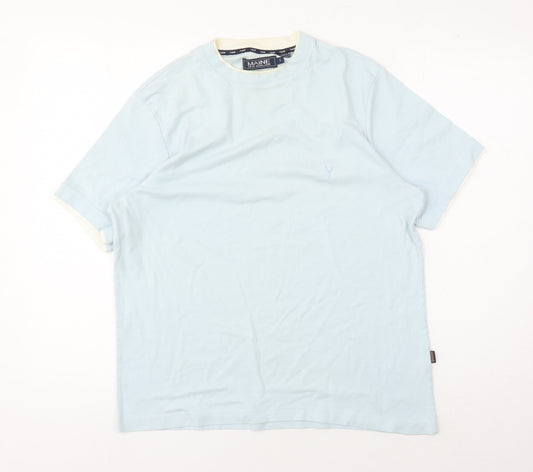 Maine New England Men's Blue Crew Neck T-Shirt Size S