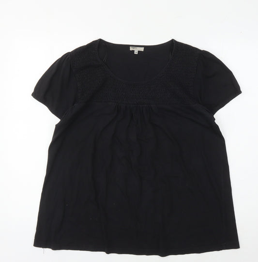 Womens UK Size 18 rogers+ROGERS Black Basic Blouse