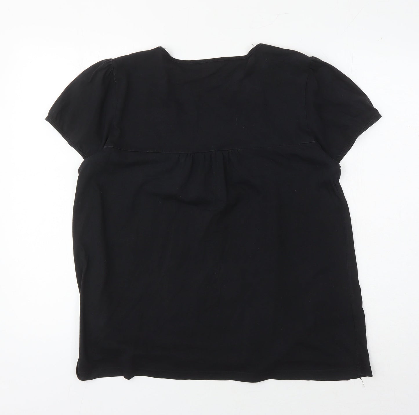 Womens UK Size 18 rogers+ROGERS Black Basic Blouse