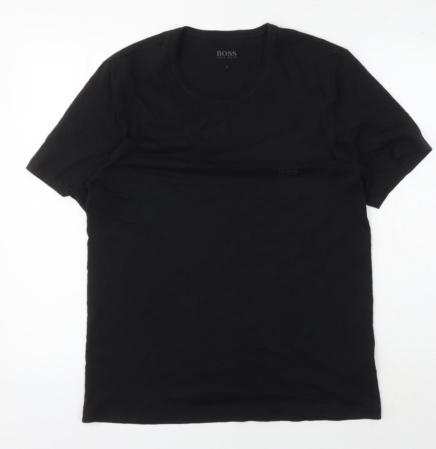 Mens UK Size L HUGO BOSS Black  T-Shirt