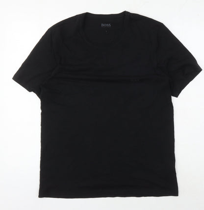 Mens UK Size L HUGO BOSS Black  T-Shirt