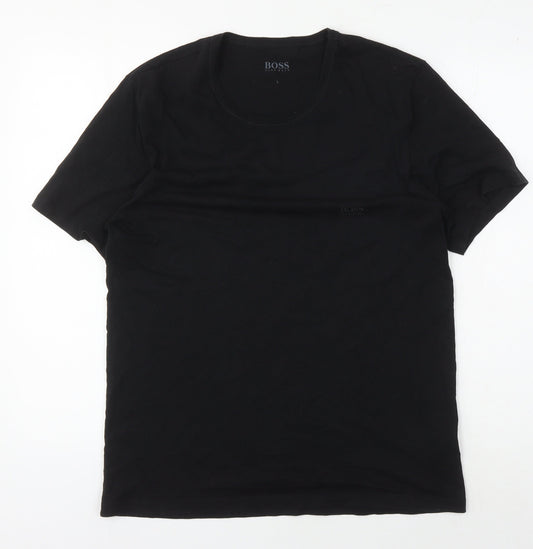 Mens UK Size L HUGO BOSS Black  T-Shirt