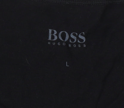 Mens UK Size L HUGO BOSS Black  T-Shirt