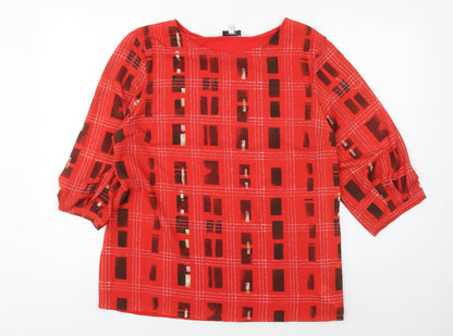 Womens UK Size 16 NEXT Red  Blouse