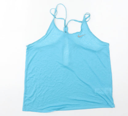 Nike Women's Blue Athletic Tank - Size L