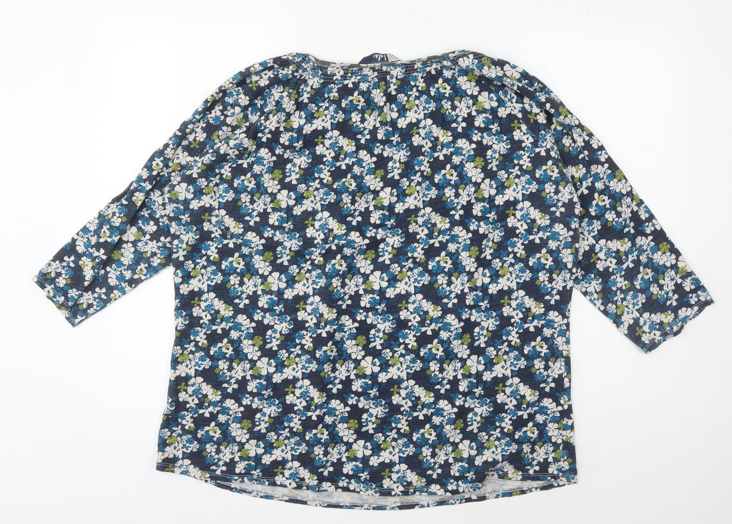 Isle Women's Blue Floral Tunic Blouse XL