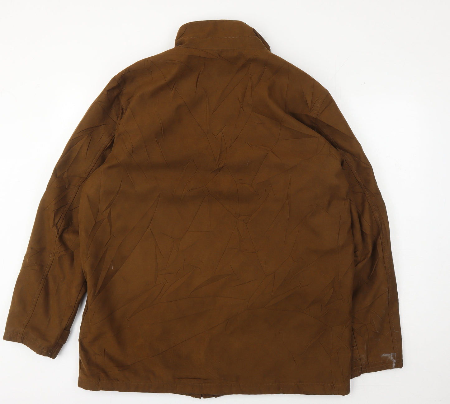 Aldon Men's Brown Mid-Length Windbreaker Jacket M