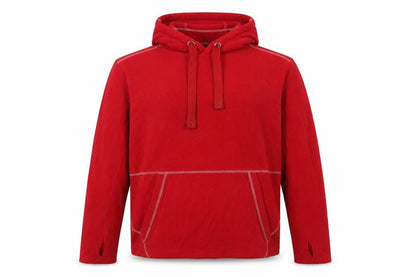 Unisex Adults UK Size M Crane Red Pullover Hoodie