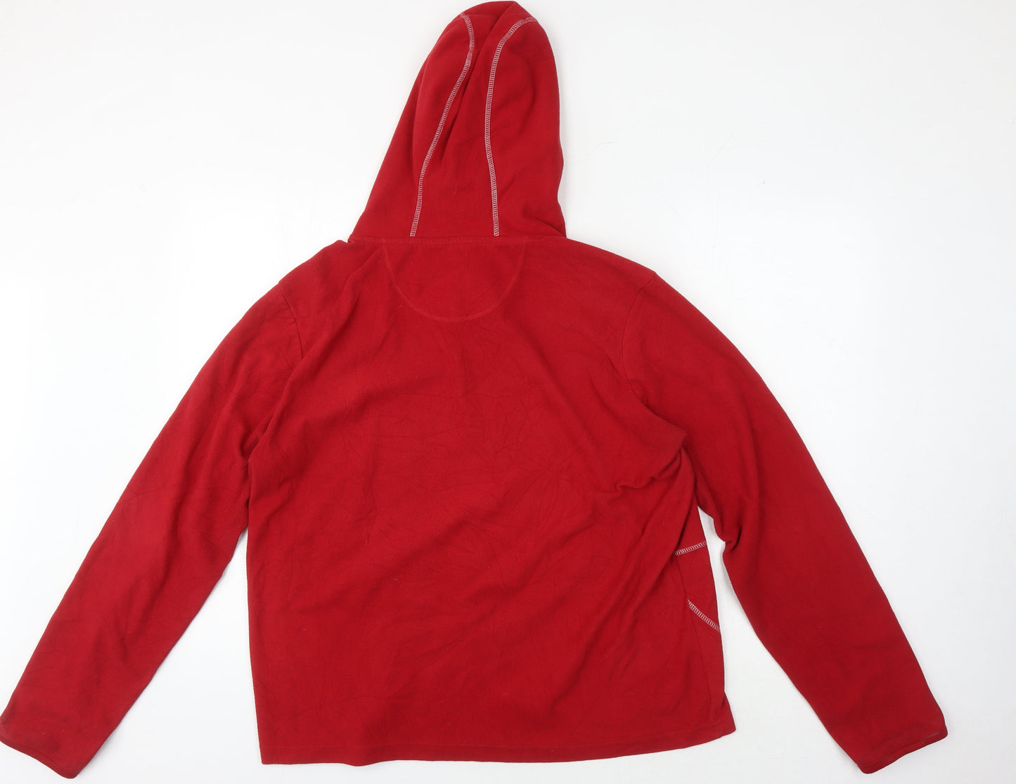 Unisex Adults UK Size M Crane Red Pullover Hoodie