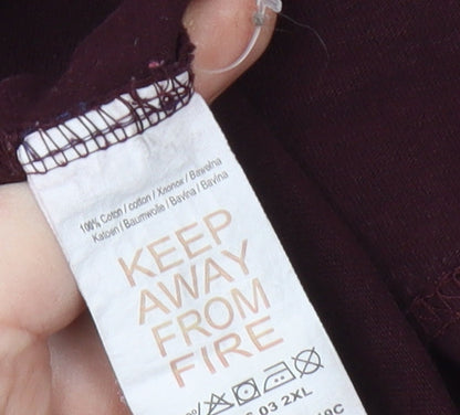 Atlas For Men Red Long Sleeve Polo Men’s 2XL