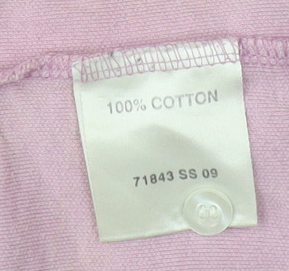 Bosideng Men's Pink Polo Shirt M Short Sleeve