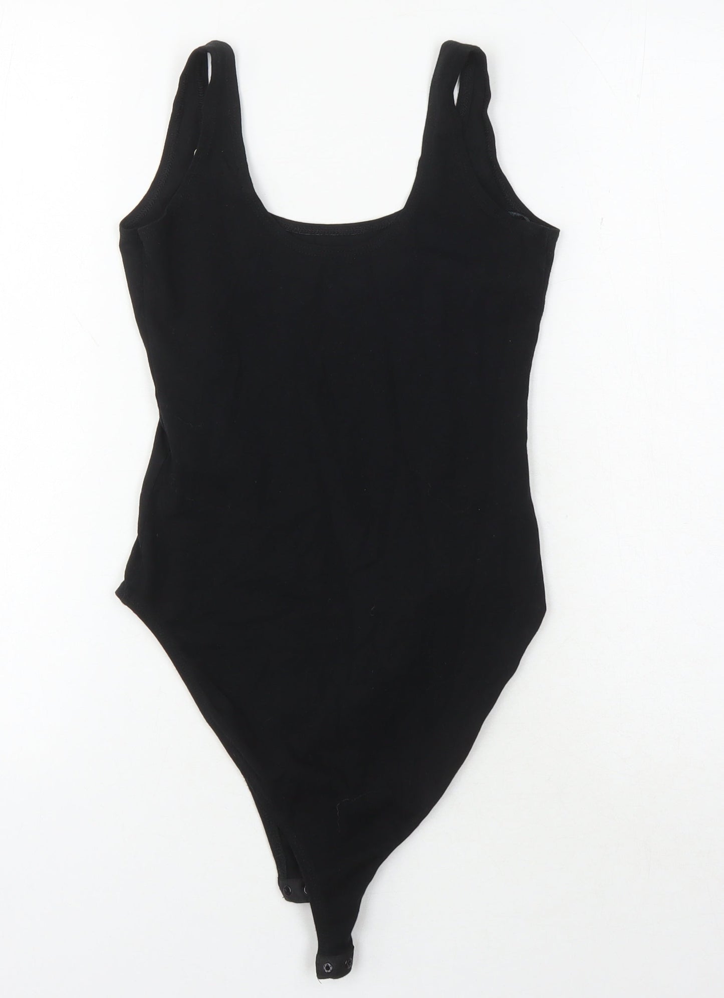 Miss Selfridge Black Tank Bodysuit - Size 8