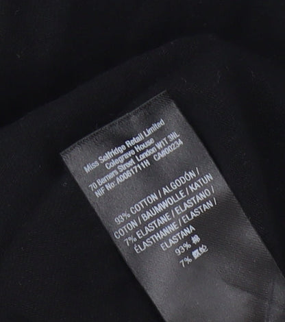 Miss Selfridge Black Tank Bodysuit - Size 8