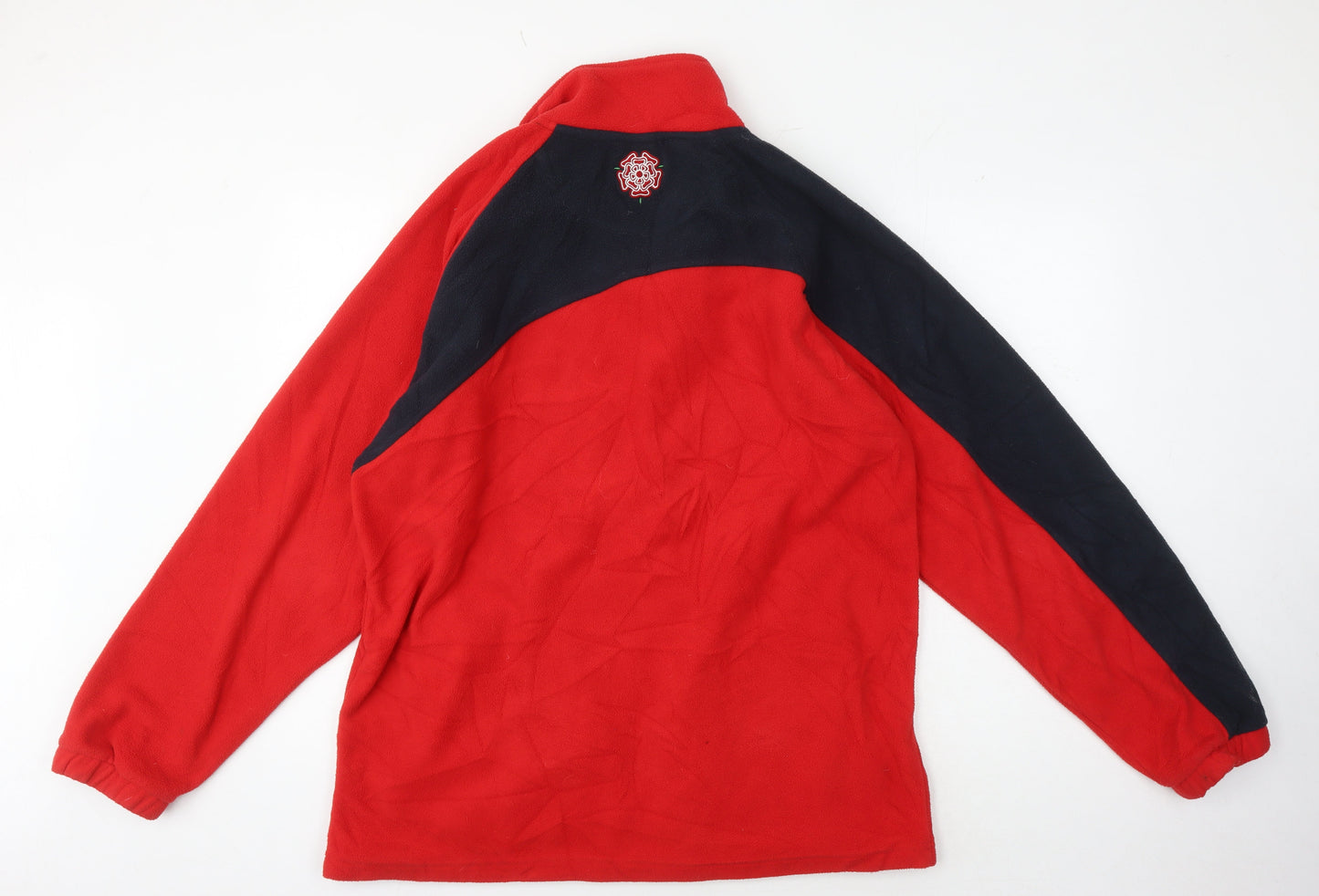 Men's Red Full Zip Basic Jacket, Size L, England Theme
