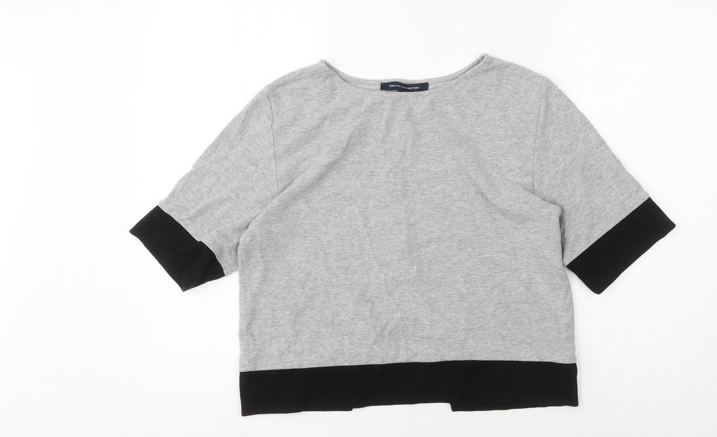 Womens UK Size S French Connection Grey Basic T-Shirt